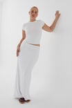 Luxe Hipster Maxi Skirt, WHITE - alternate image 1