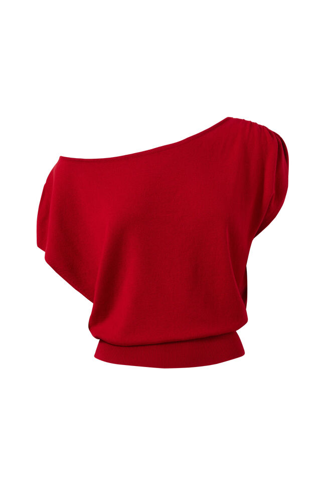Avalyn Knit Top, SIREN RED