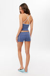 Active Cross Over Halter Top, BLUE MOOD/WHITE - example image 3