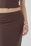 Soft Hipster Maxi Skirt, ESPRESSO BROWN - alternate image 4