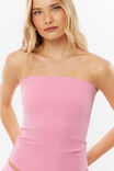 Sleek Longline Boob Tube, CANDY CORE PINK - example image 2