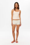 Soft Ruched Booty Short, SOFT ECRU - example image 4