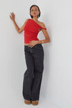 Luxe Bree Ruched Twist Top, RUBY RED - alternate image 5