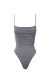 Luxe Ruched Bodysuit, IRON GREY - alternate image 6