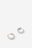 Waterproof Earring, SILVER/CLASSIC HOOP - example image 2