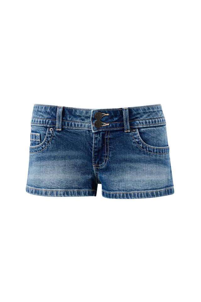 Y2k Micro Denim Short, BLUE MOON