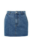 Carpenter Denim Mini Skirt, OCEAN BLUE - alternate image 7
