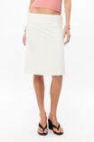 Soft Gina Midi Skirt, CREAMY WHITE - example image 2