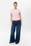 Nina Tee, Y2K PINK/POWDER BLUSH STRIPE - example image 2
