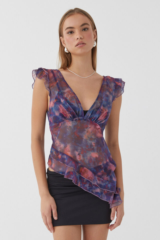 Lilly Sleeveless Top, VERONA FLORAL