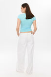 Sleek Shay Short Sleeve Top, GLOSSY AQUA - example image 3