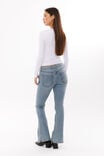 Low Rise Stretch Flare Jean, CLOUDY BLUE - alternate image 5