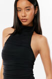 Emelia Cowl Halter, BLACK - example image 2