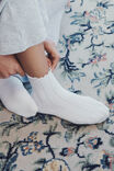 Hannah Pointelle Sock 2 Pack, WHITE - alternate image 2