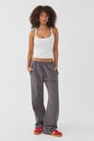 Relaxed Wide Leg Track Pant, CHROME GREY - alternate image 1