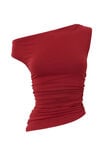 Soft Mia Ruched Top, DEEP CHERRY - alternate image 6