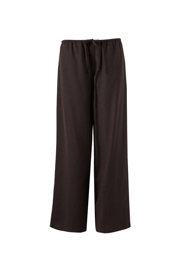 Marley Low Rise Linen Pant, BRONX BROWN