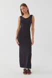 Soft Capri Maxi Dress, BLACK - alternate image 1