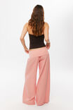 Marley Fold Down Linen Pant, SUNSET CORAL - example image 3