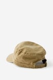 Y2k Military Cap, WASHED KAHKI - example image 3