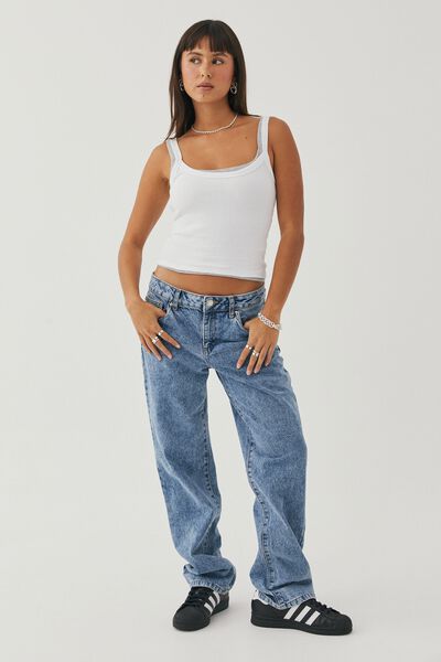 Low Rise Straight Jean, VACAY BLUE