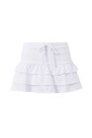 Elena Jersey Frill Mini Skirt, WHITE - alternate image 6