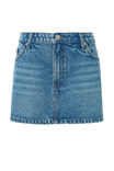 Maya Denim Mini Skirt, WINTER BLUE - alternate image 6