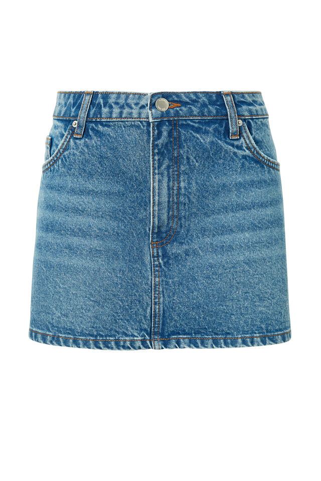 Maya Denim Mini Skirt, WINTER BLUE