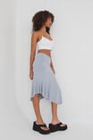 Luxe Asymmetrical Midi Skirt, NEWPORT BLUE - alternate image 1
