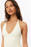 Sleek Brooke Halter Top, FROSTED YELLOW - example image 2