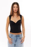 Soft Jolene Top, BLACK - alternate image 4