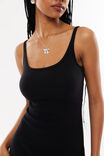 Lulu Scoop Neck Mini Dress, BLACK - alternate image 4