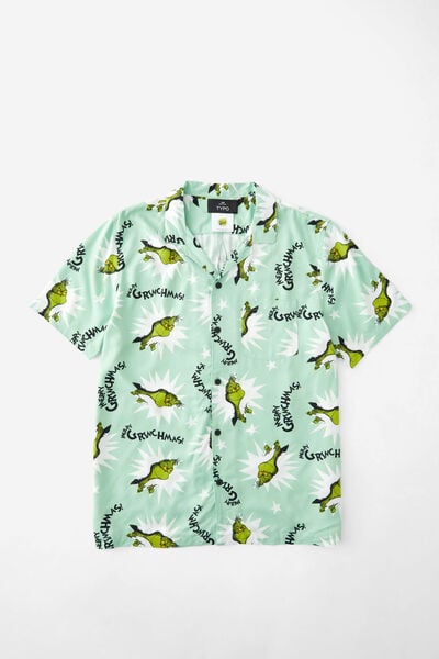 Christmas Party Shirt, LCN DRS GRINCH SPEARMINT