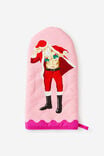 Christmas Oven Mit, NAUGHTY SANTA GINGHAM - example image 2