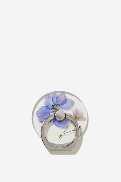 Trapped Flower Phone Ring, TRAPPED PURPLE FLOWER