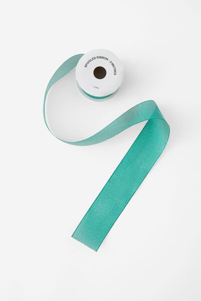 Ribbon Spools, HERITAGE GREEN METALLIC