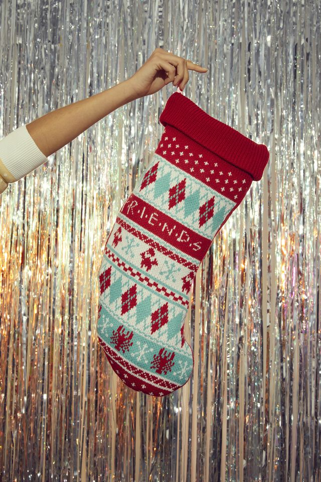 Christmas Knit Stocking, LCN WB FRIENDS FAIRISLE