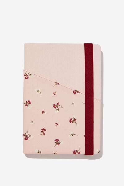 A5 Grid Arlow Journal, PINK MEADOW DITSY