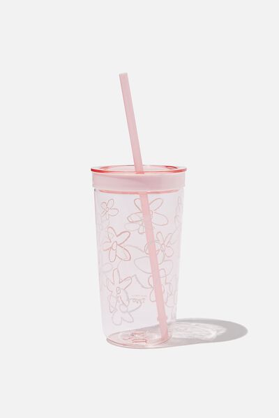 Bubble Up Smoothie Cup, KEYLINE DAISY PINK