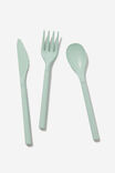 Cutlery Sets, SMOKE GREEN - alternate image 1