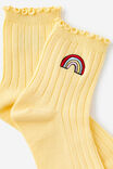 Mid Crew Socks, RAINBOW EMB - example image 3
