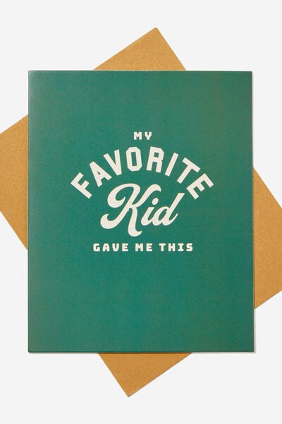 Fathers Day Card 2024, MY FAVORITE KID GAVE ME THIS GREEN
