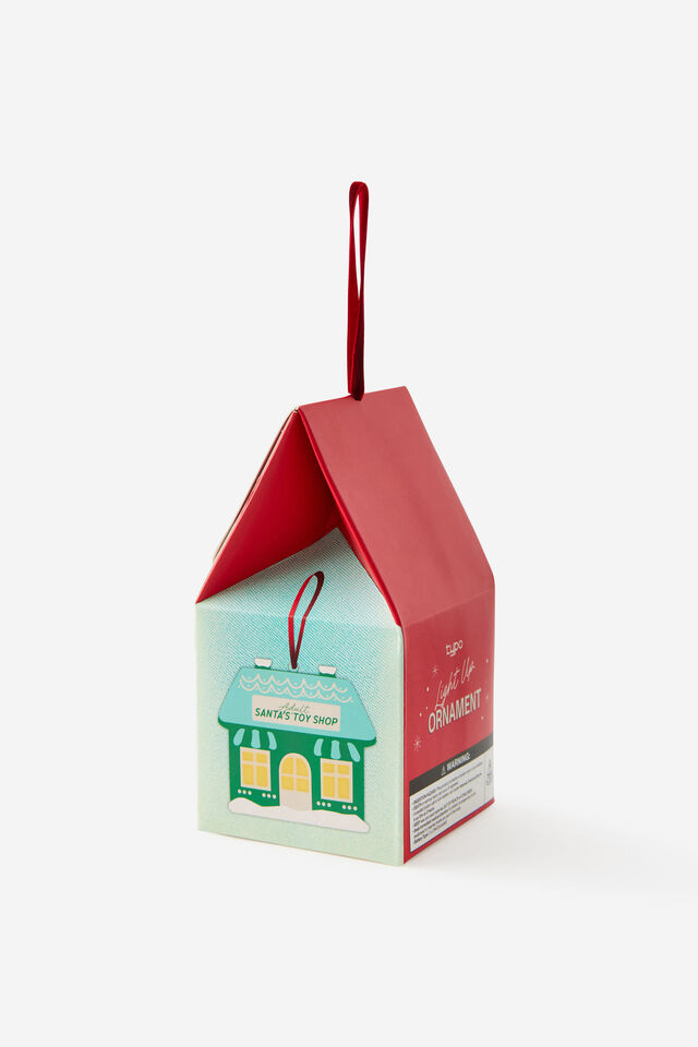 Light Up Tree Ornament, SANTAS TOY SHOP