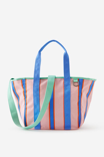 Flex Tote Large, SUMMER STRIPE PINK
