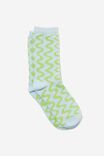 Socks, GREEN SQUIGGLE - alternate image 1