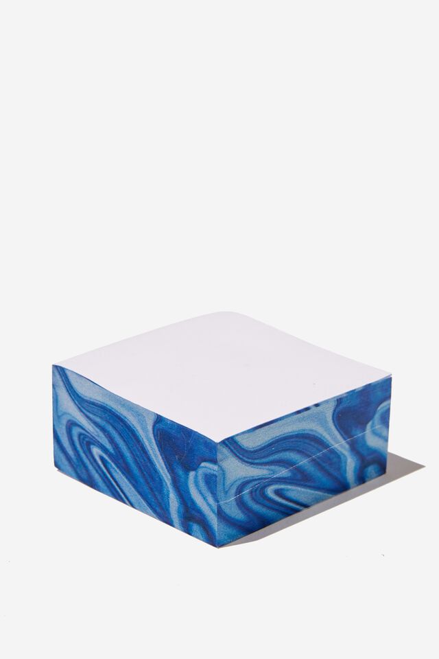 Sticky Memo Block, EARTH MARBLE BLUE