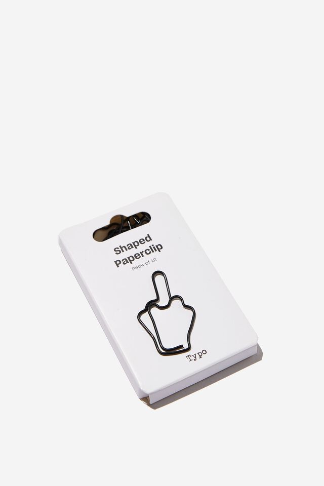 Shaped Paperclip 12Pk, MIDDLE FINGER