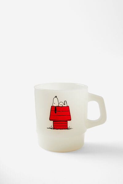 Milky Retro Mug, LCN PEA SNOOPY HAPPINESS