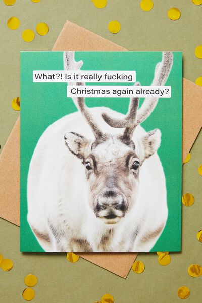 Christmas Card 2022, ITS CHRISTMAS AGAIN REINDEER!!