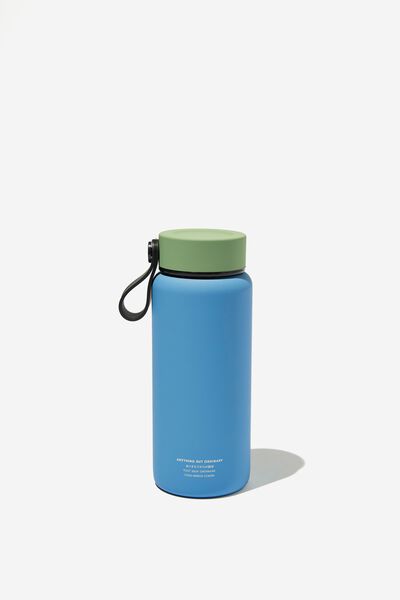 On The Move Metal Drink Bottle 350Ml, RIVIERA/HERITAGE GREEN